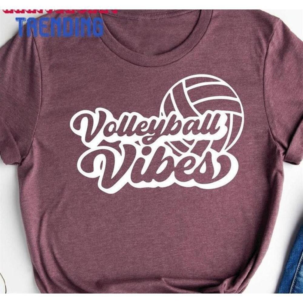 Volleyball Vibes Shirt Game Day Unisex